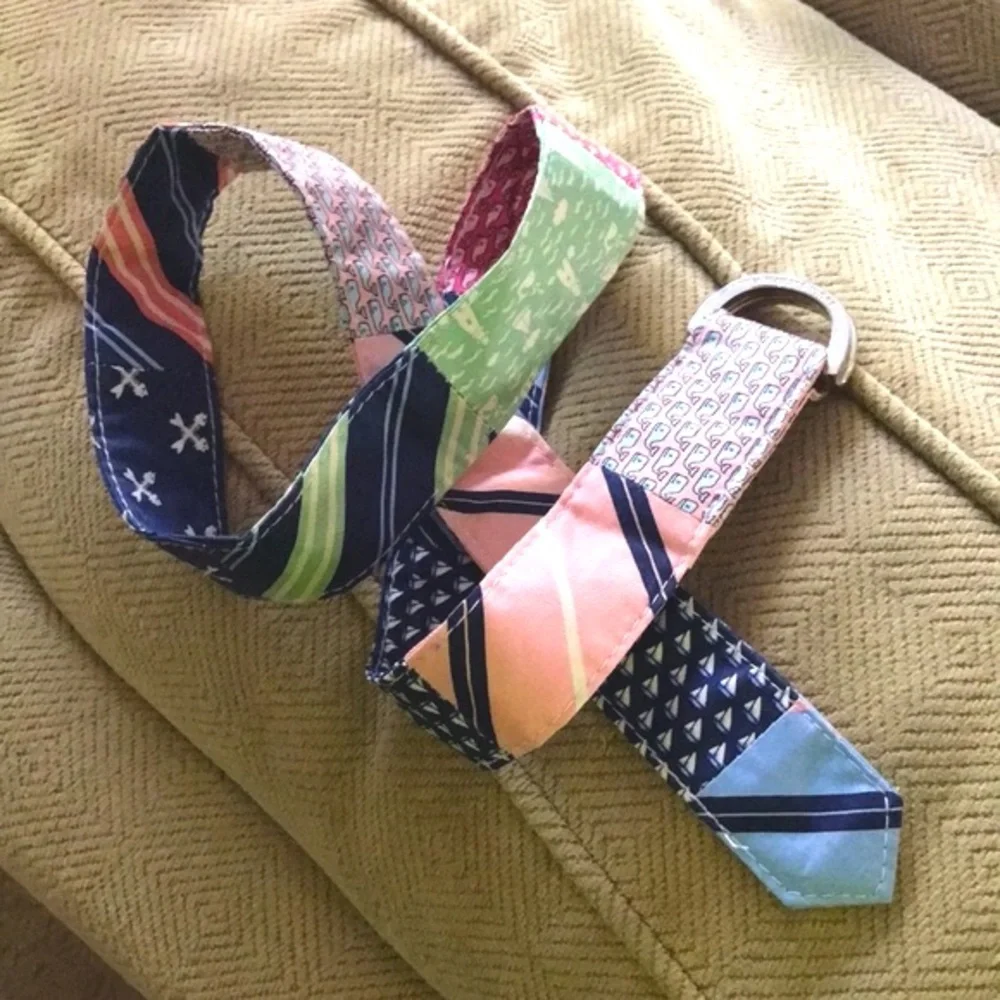 VINEYARD VINES Classic Patchwork D-Ring Belt